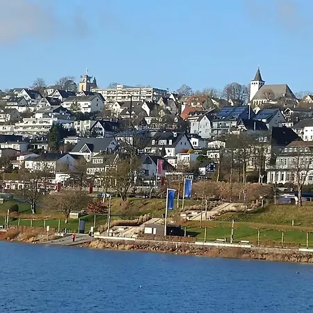 Sorpesee Mit Panoramablick Langscheid (North Rhine-Westphalia)