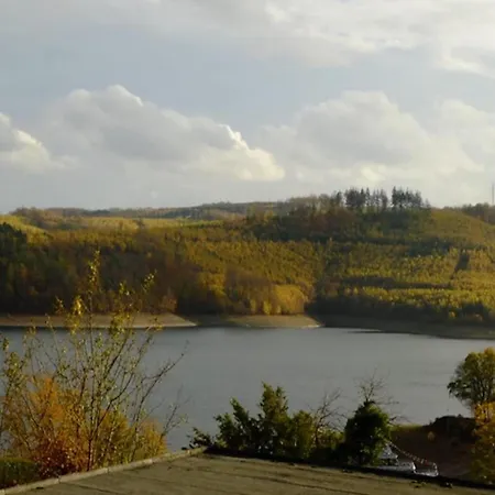 Sorpesee Mit Panoramablick Langscheid (North Rhine-Westphalia)