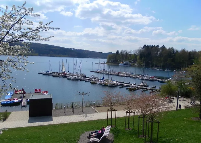 Sorpesee Mit Panoramablick Langscheid (North Rhine-Westphalia)