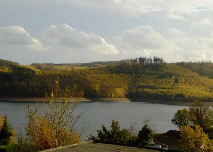 Sorpesee Mit Panoramablick Langscheid (North Rhine-Westphalia)